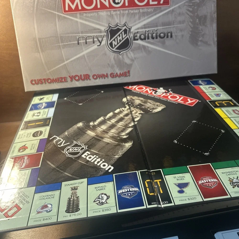 Monopoly My NHL Edition Customizable Hockey Monopoly Board Game 2006
